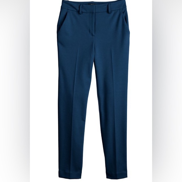 6/$20 VERA Vera Wang Black High-Rise Slim Straight Pants EUC 12P - Picture 6 of 13